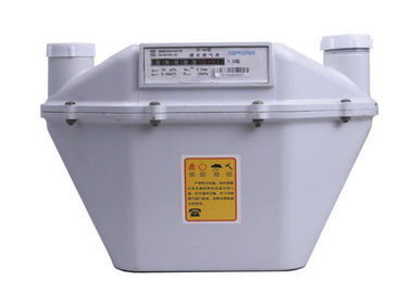 Steel Case Prepaid Diaphragm Gas Meter , G6 - G100 Industrial Gas Meter